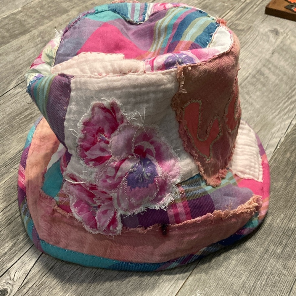 Colorful shabby chic bucket hat - Picture 7 of 11